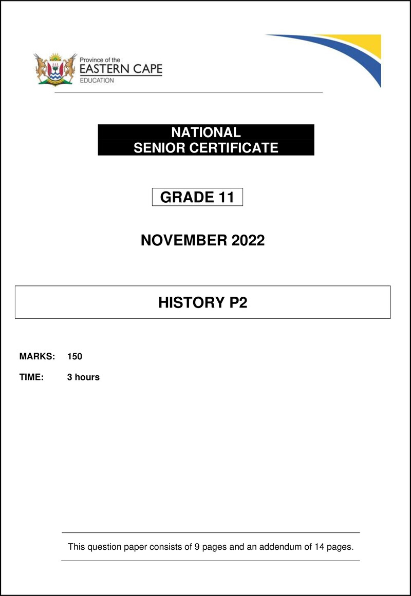 History P2 QP Gr11 Nov2022 Eng