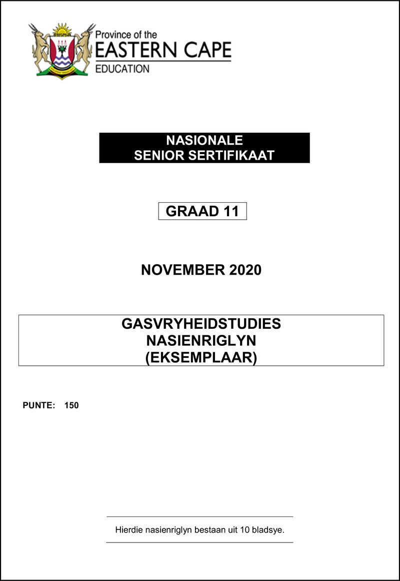 Hospitality Studies Memo Gr11 Nov 2020 Afr