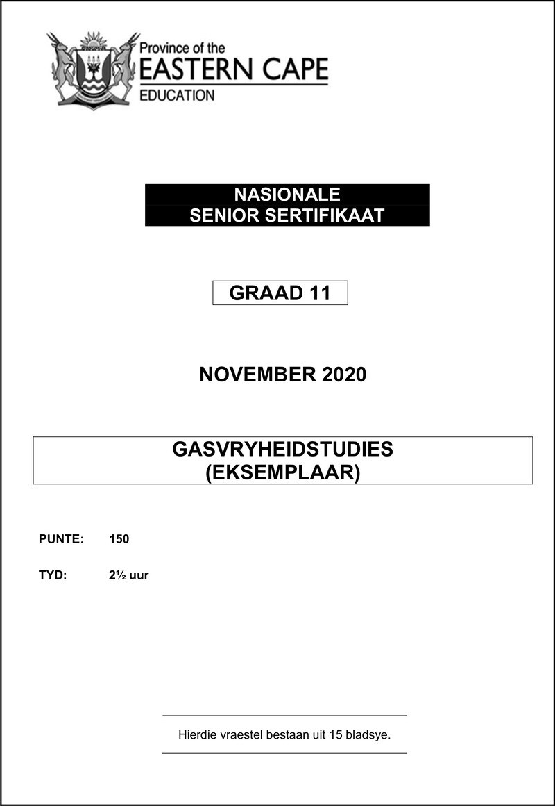 Hospitality Studies QP Gr11 Nov2020 Afr D