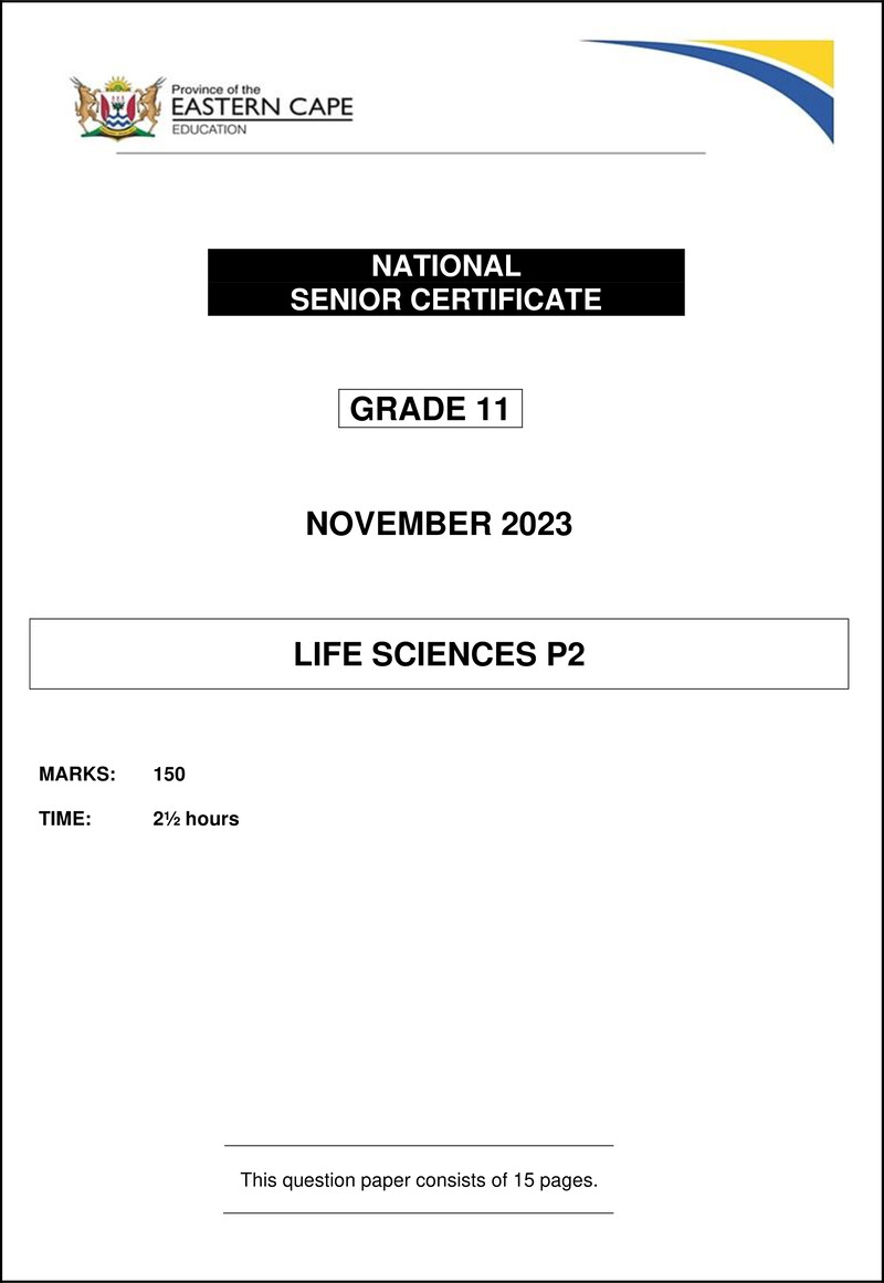 Life Sciences P2 Gr11 QP Nov 2023 Eng