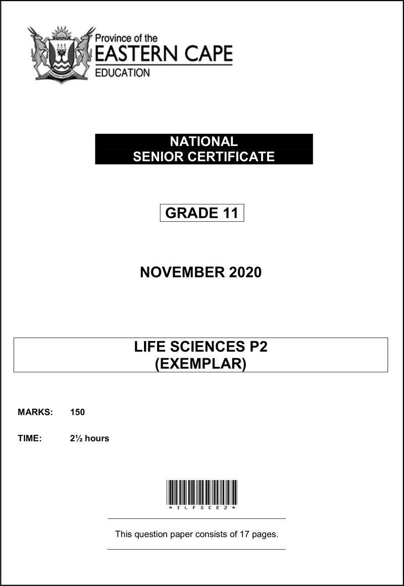 Life Sciences P2 QP Gr11 Nov2020Eng D