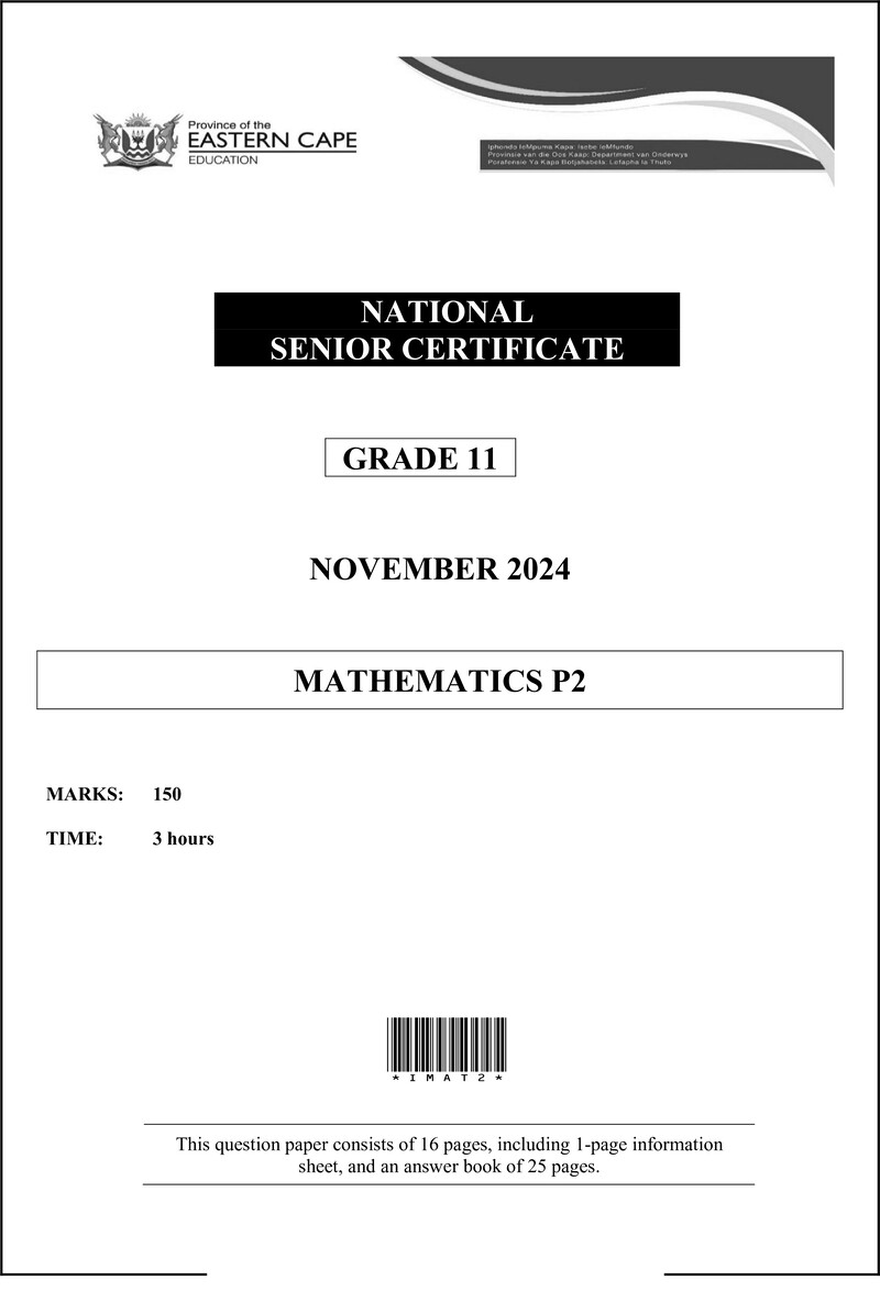 Maths P2 QP Gr11 2024 Eng D