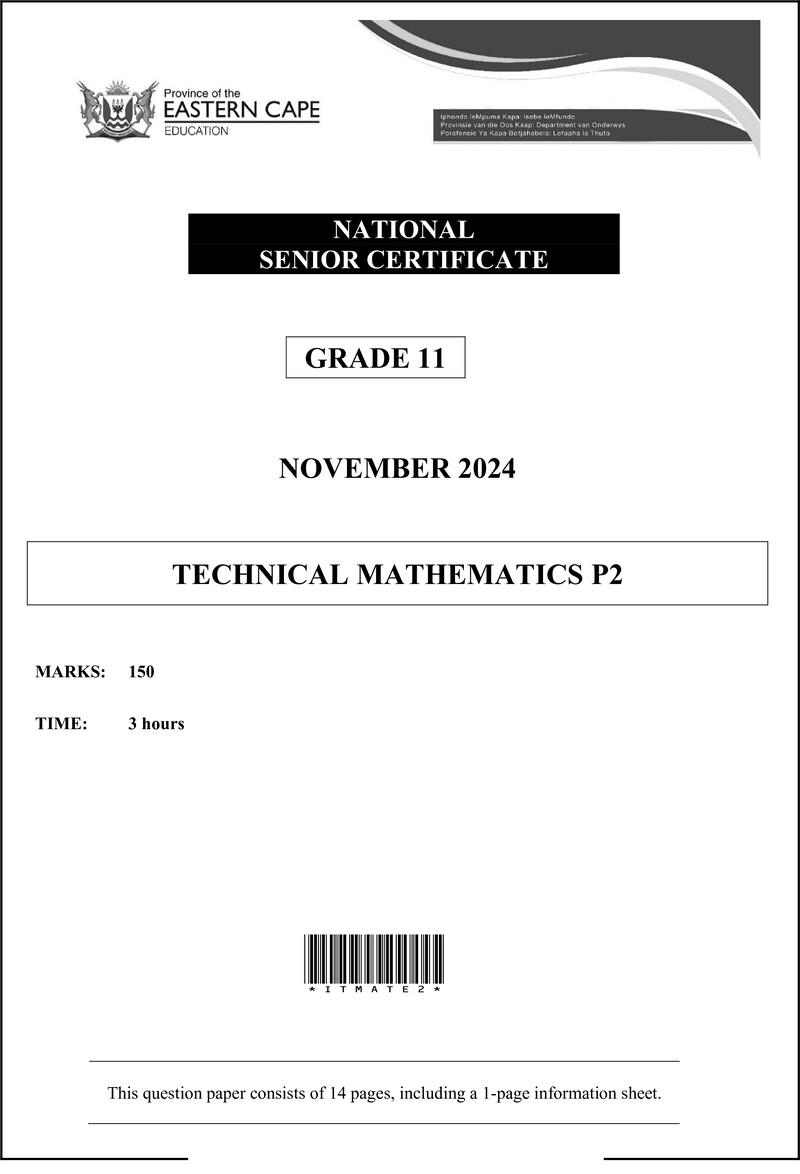 Tech Maths P2 Nov 2024 Eng D