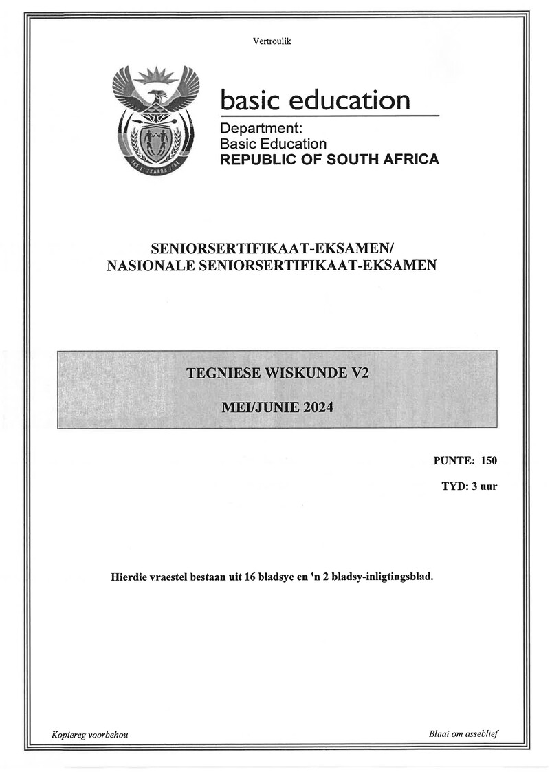 Technical Mathematics P2 May June 2024 Afr