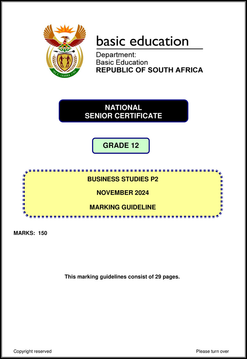 Business Studies P2 Nov 2024 Mg Eng Gr12