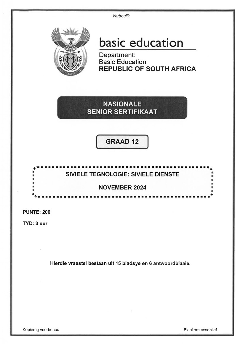 Civil Technology Nov 2024 Civil Services Afr Gr12