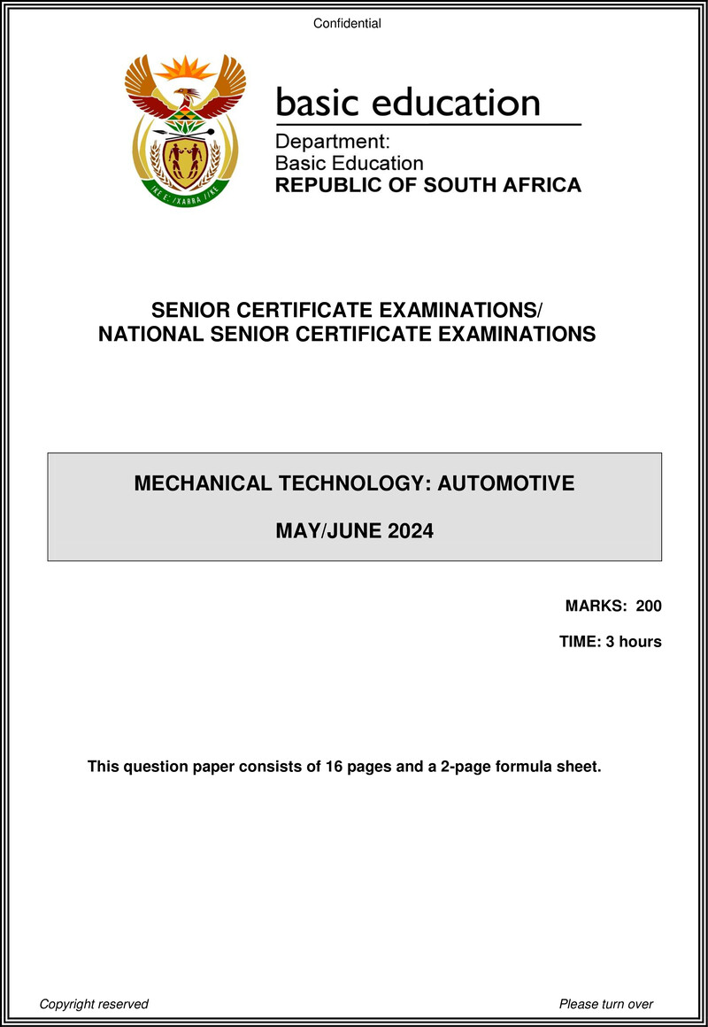 Mechanical Technology May June 2024 Automotive Eng Gr12