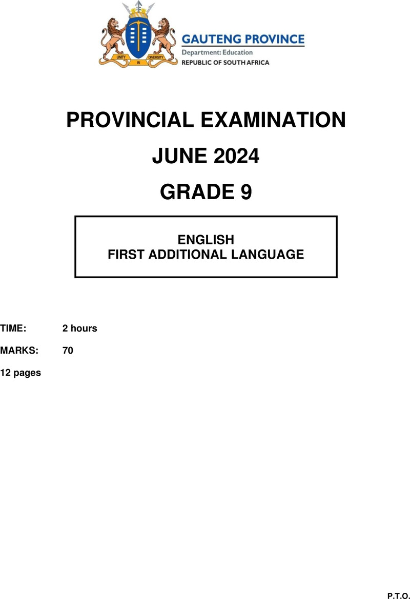 Grade 9 Provincial Exam Ng Fal June 2024 QP