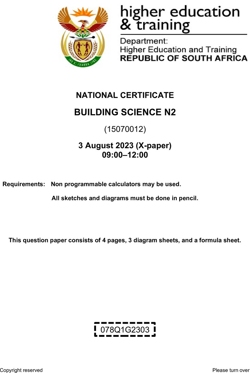 T240 Building Science N2 QP Aug 2023 Sign Off