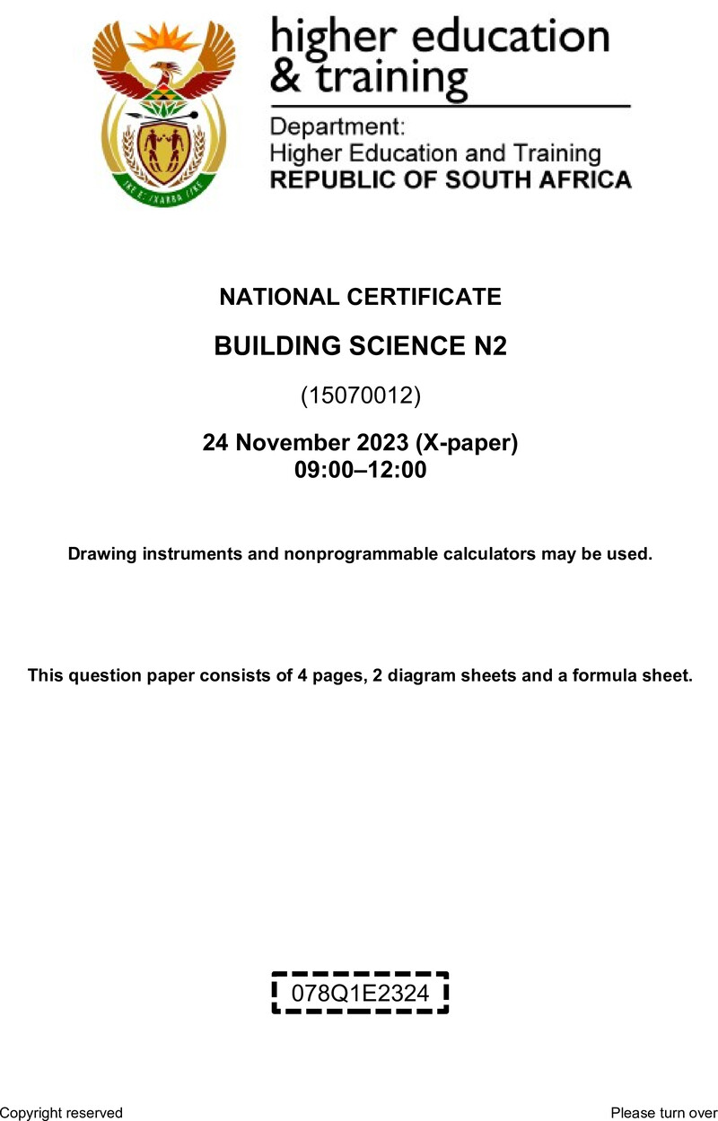 T240 Building Science N2 QP Nov Umalusi 2023 Sign Off