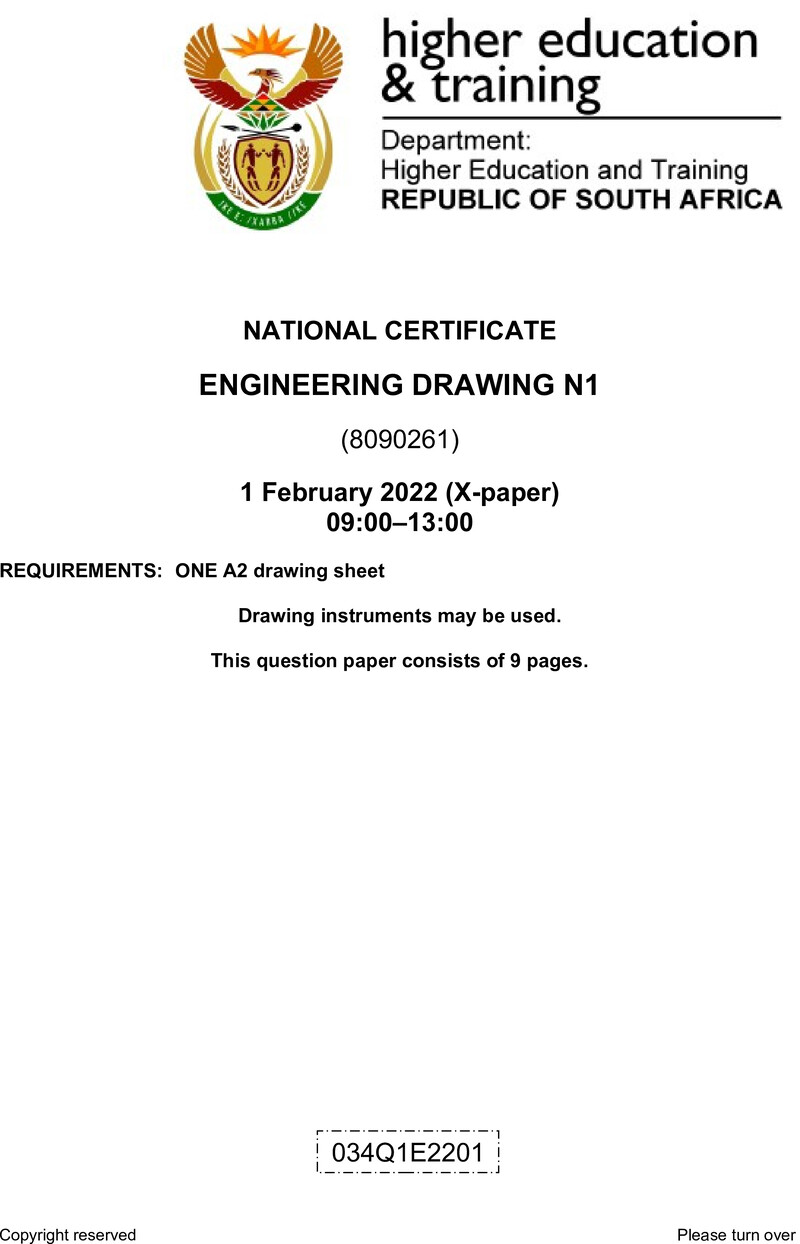 T570 Engineering Drawing N1 QP April 2022