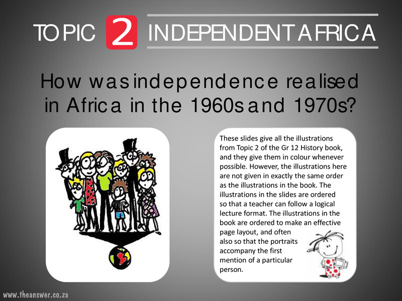 Grade 12 History Topic 2 Slides