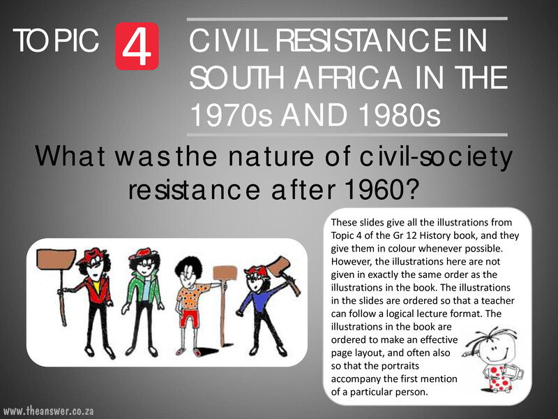 Grade 12 History Topic 4 Slides