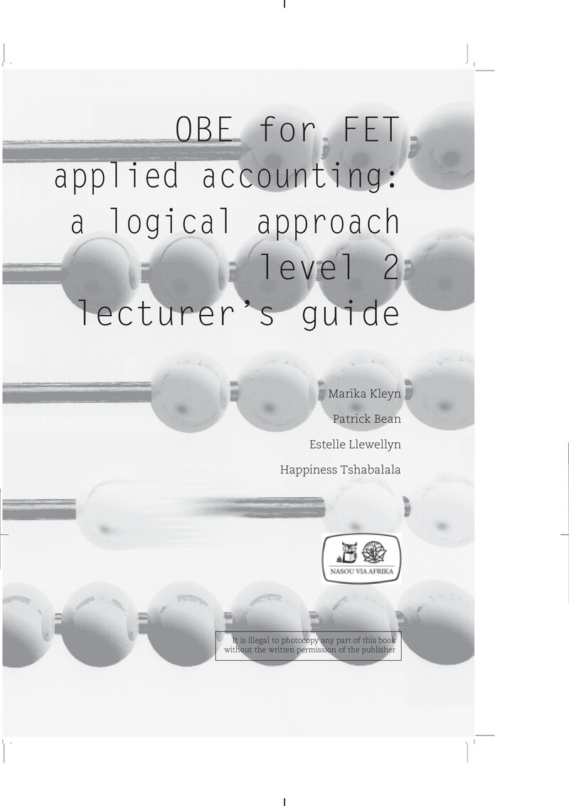 Applied Accounting A Logical Approach L2 Lg