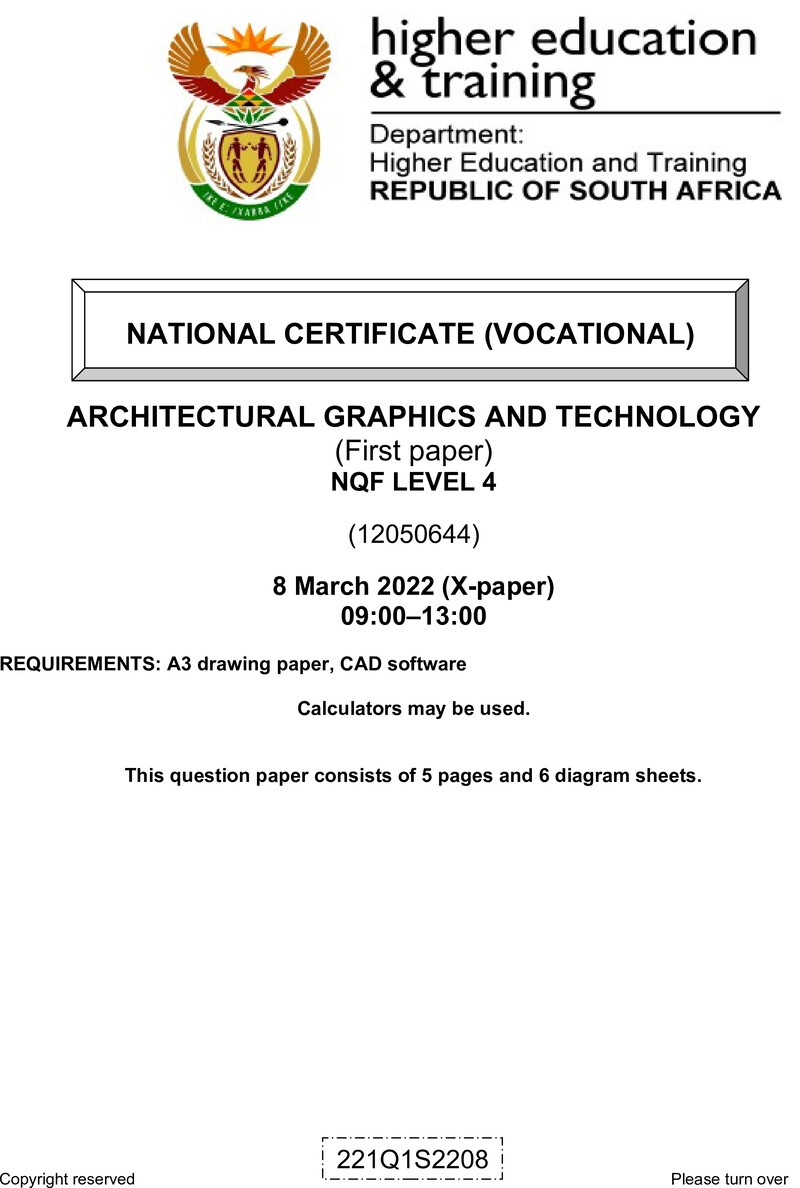 Nc270 Architectural Graphics And Technology L4 P1 QP Supp Feb 2022 Signed Off