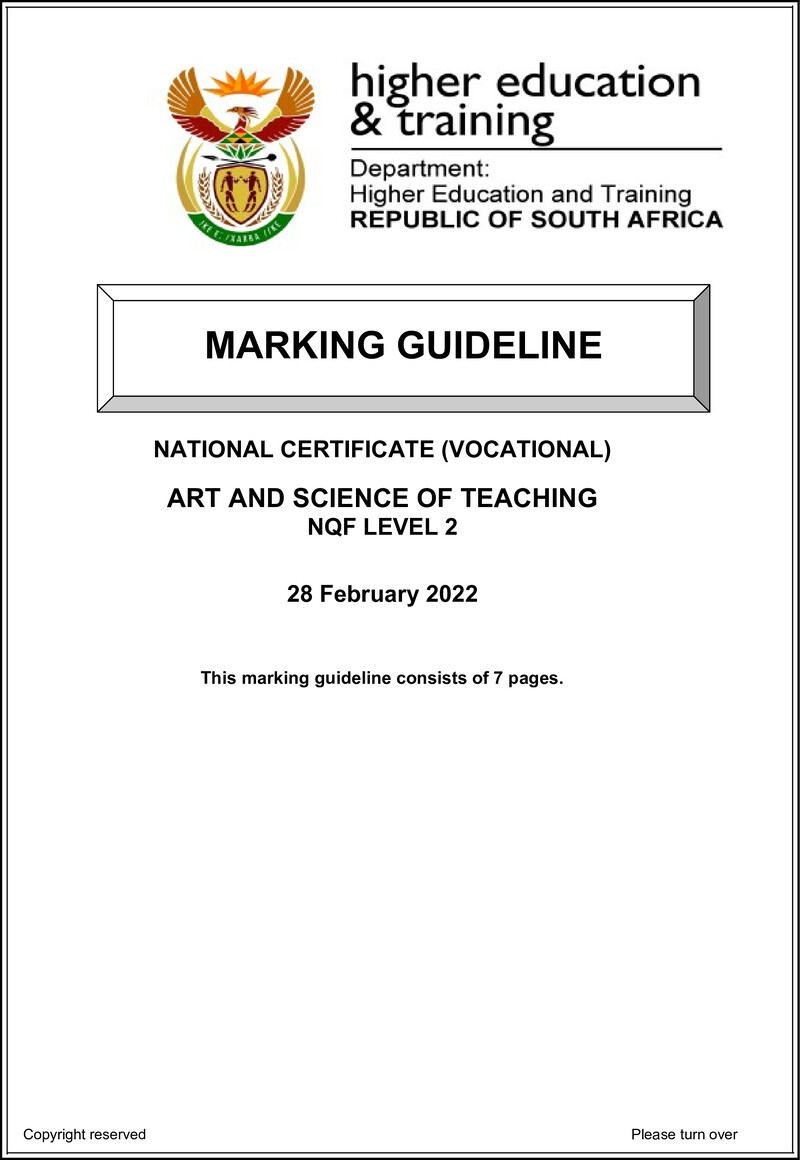 Nc290 Art And Science Of Teaching L2 Supp Memo Feb 2022