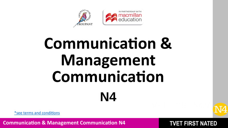 Communication And Management Communication N4 Module 12 Lg