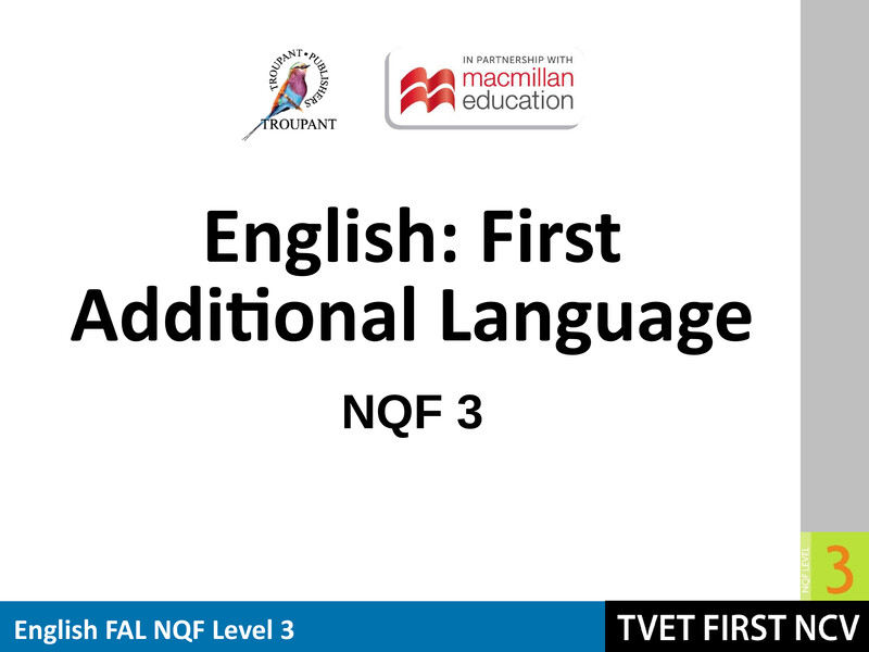English Fal Level 3 Module 3 Lg cover