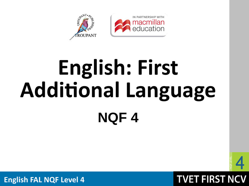 English Fal Level 4 Module 5 Lg cover
