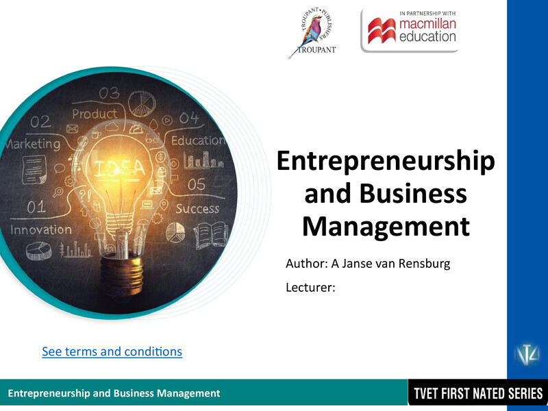 Entrepreneurship And Business Management N4 Module 8 Lg