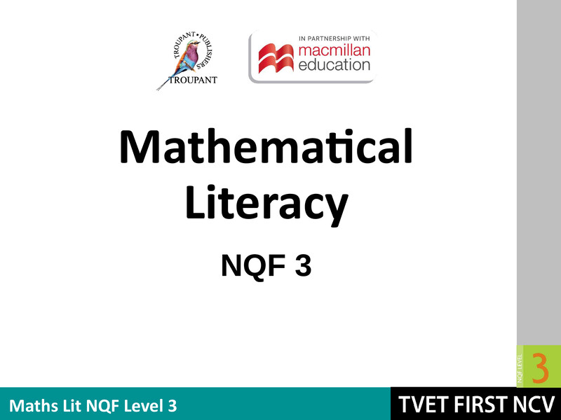 Mathematical Literacy Level 3 Module 14 Lg cover