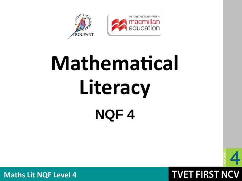 Mathematical Literacy Level 4 Module 9 Lg cover