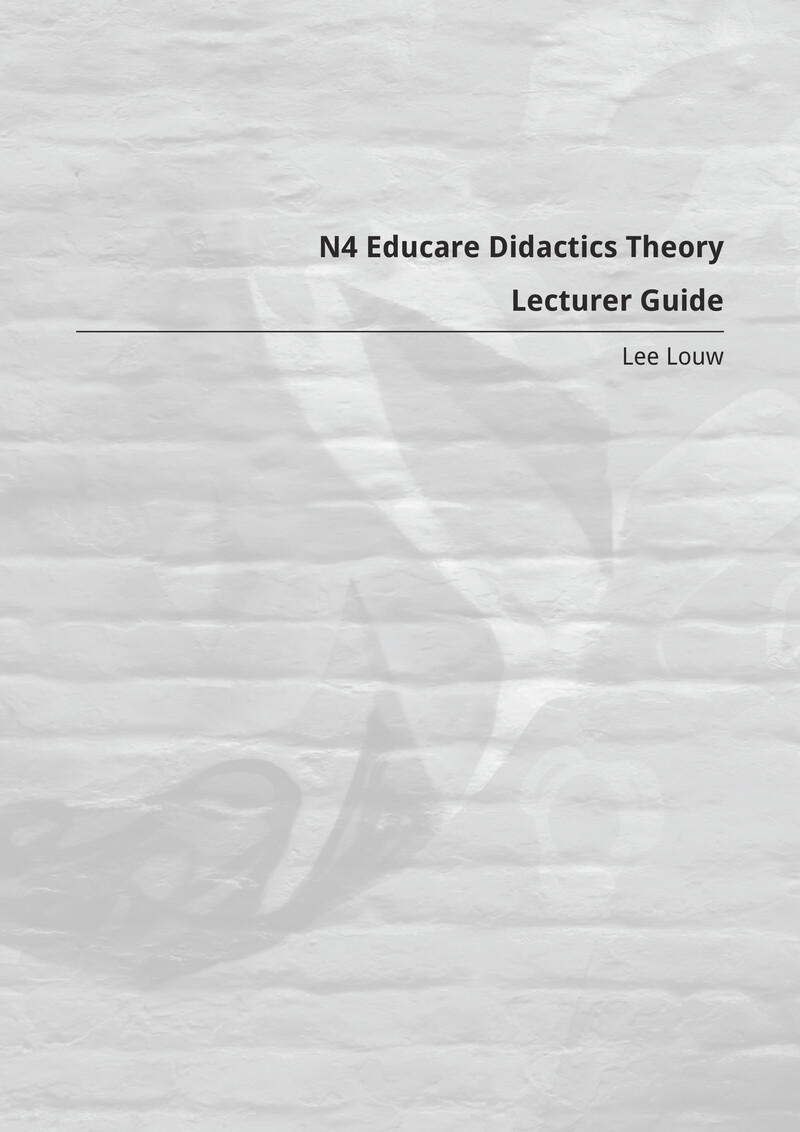 Educare Didactics Lecturer Guide N4