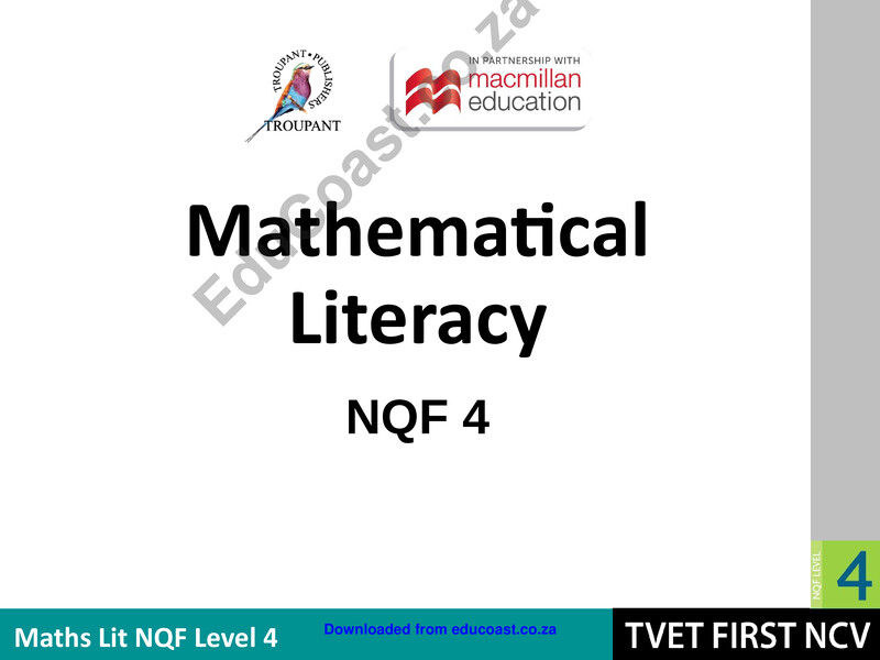 Mathematical Literacy Level 4 Module 13 Lg