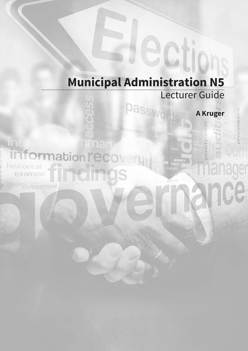 Municipal Administration Lecturer Guide N5