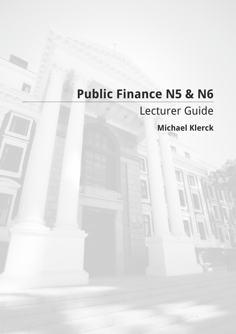 N6 Public Finance Lecturer Guide N5