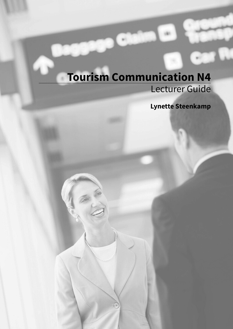 Tourism Communication Lecturer Guide N4