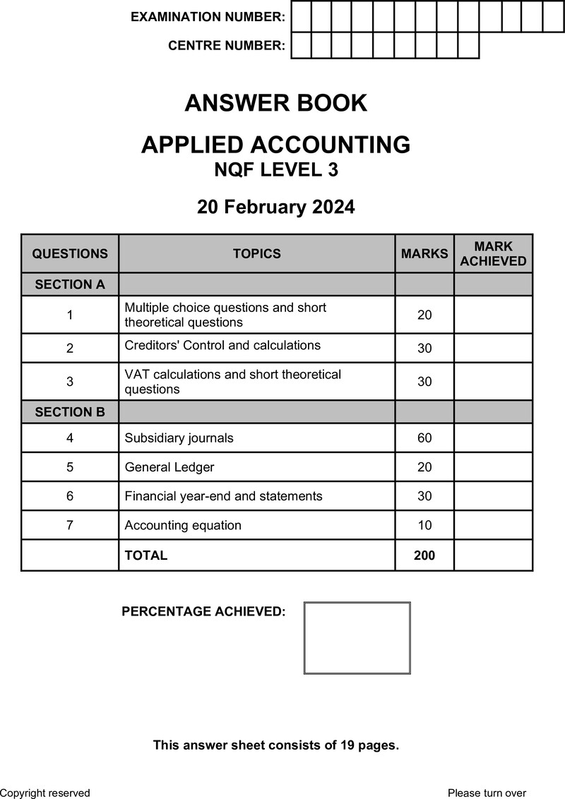 Nc180 A Applied Accounting Answer Book Supp 2024