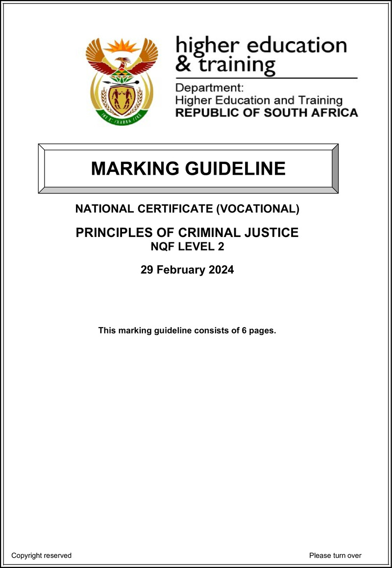 Nc2430 Principles Of Criminal Justice L2 Memo Supp 2024