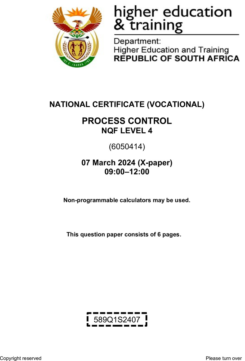 Nc2480 Process Control L4 QP Feb 2024