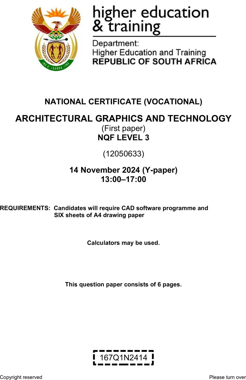 Nc250 Architectural Graphics And Technology L3 P1 QP Nov 2024