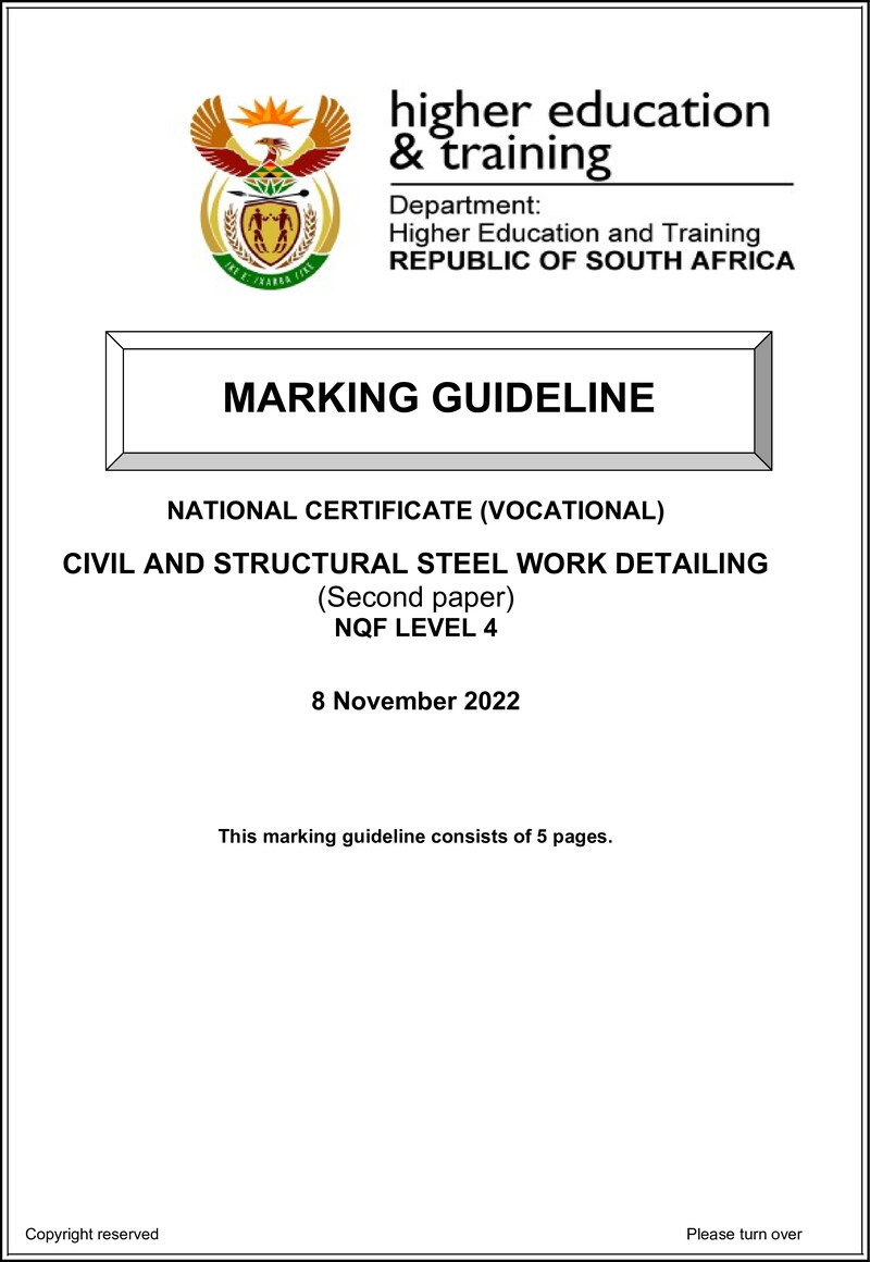 Nc450 Civil And Structural Steelwork Detailing L4 P2 Memo Nov 2022 Signed Off