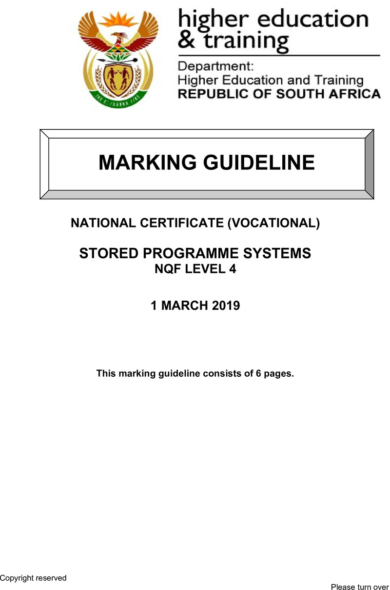Nc2760 Stored Programme Systems L4 Memo Supp 2019