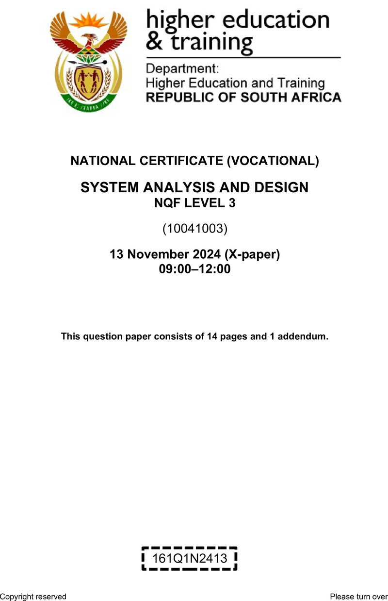 Nc2800 Systems Analysis And Design L3 QP Nov 2024