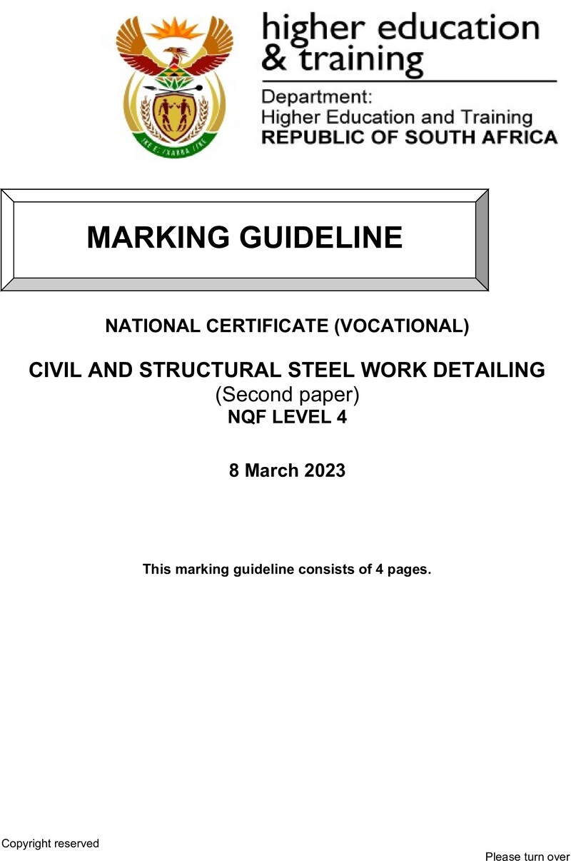 Nc450 Civil And Structural Steelwork Detailing L4 P2 Memo Supp Feb 2023 Signed Off