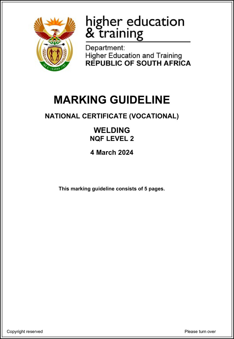 Nc2980 Welding L2 Memo Feb 2024