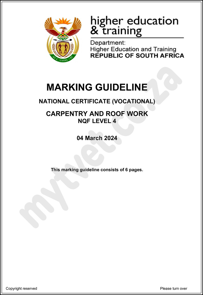 Nc400 Carpentry And Roof Work L4 Supp Memo 2024