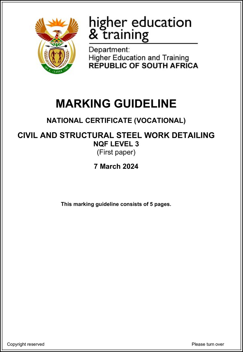 Nc420 Civil And Structural Steel Work Detailing L3 P1 Supp Memo 2024