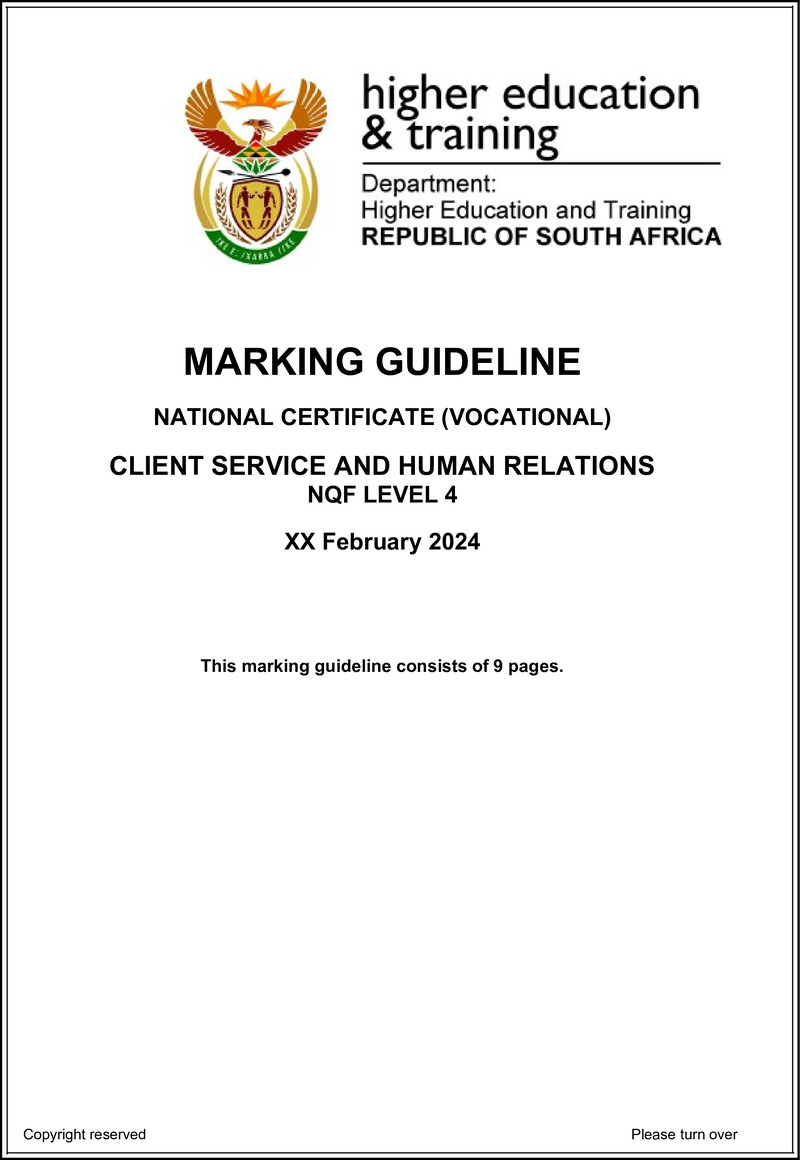 Nc480 Client Service And Human Relations L4 Memo Supp 2024