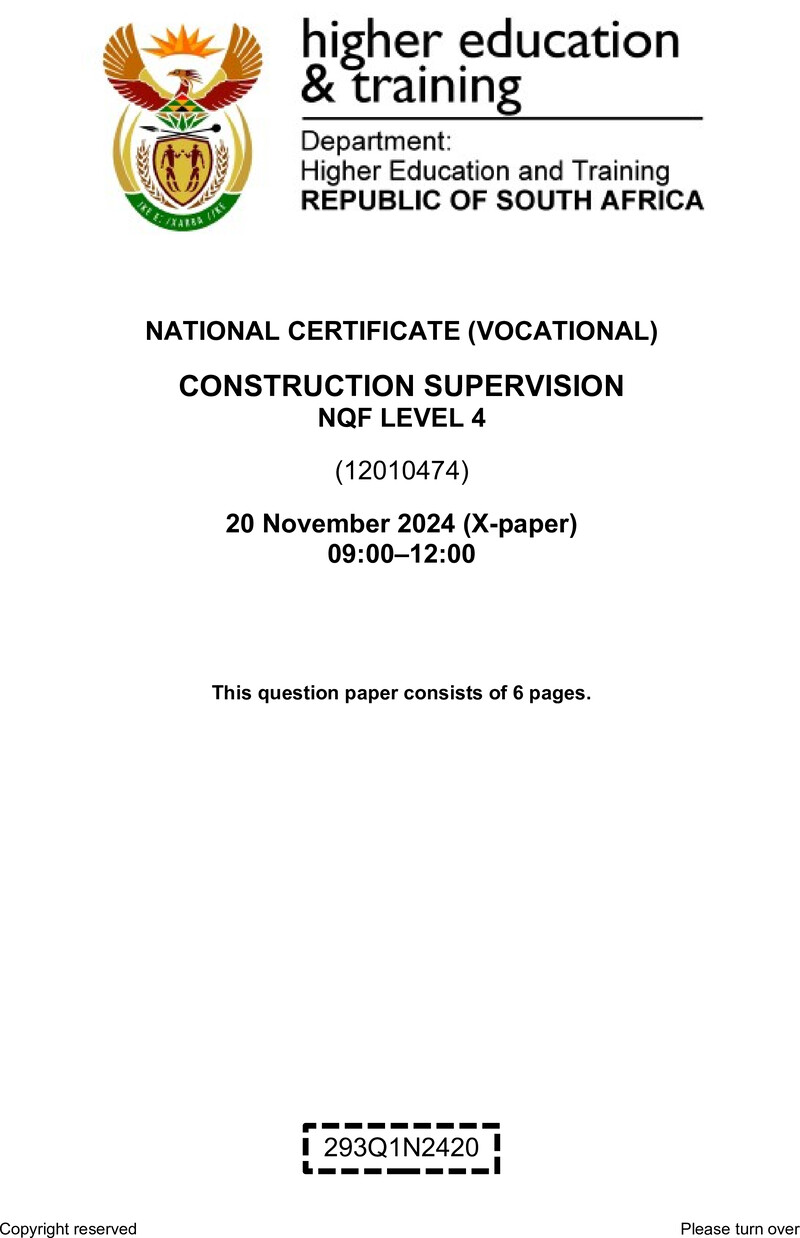 Nc620 Construction Supervision L4 QP Nov 2024