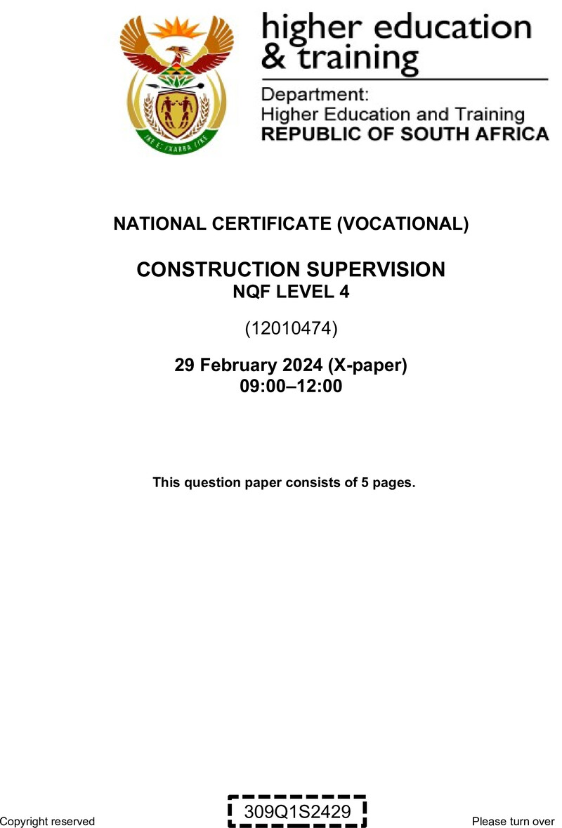 Nc620 Construction Supervision L4 QP Supp 2024