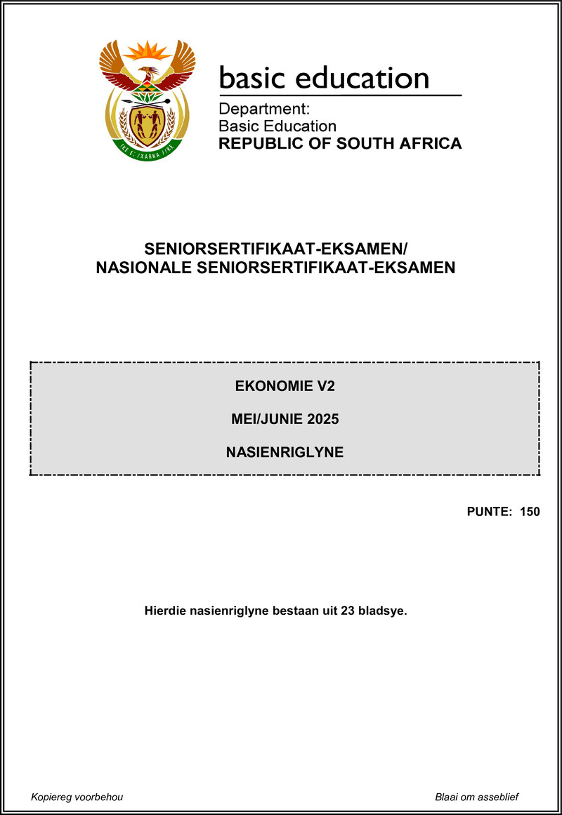 Economics P2 May June 2025 Mg Afr Gr12