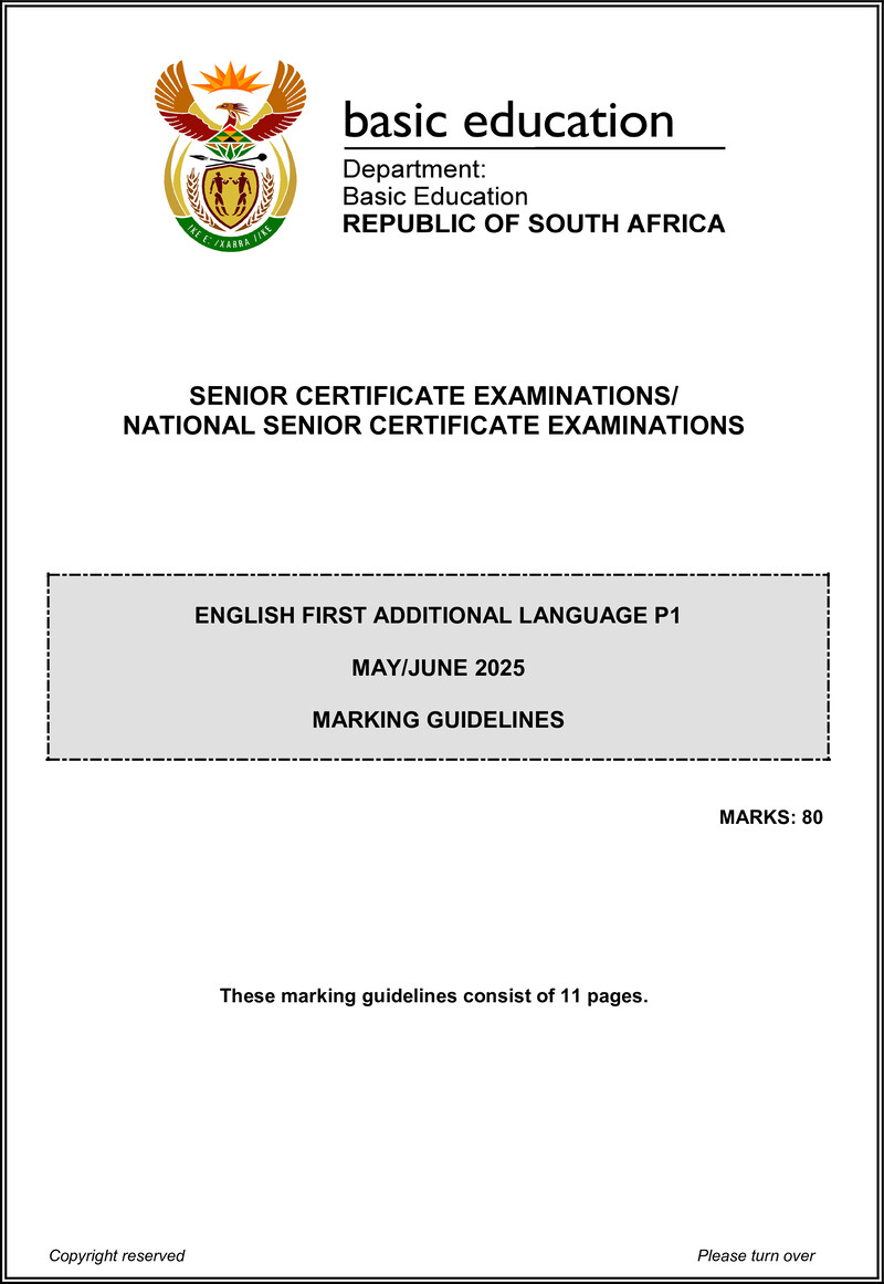 English Fal P1 May June 2025 Mg Gr12