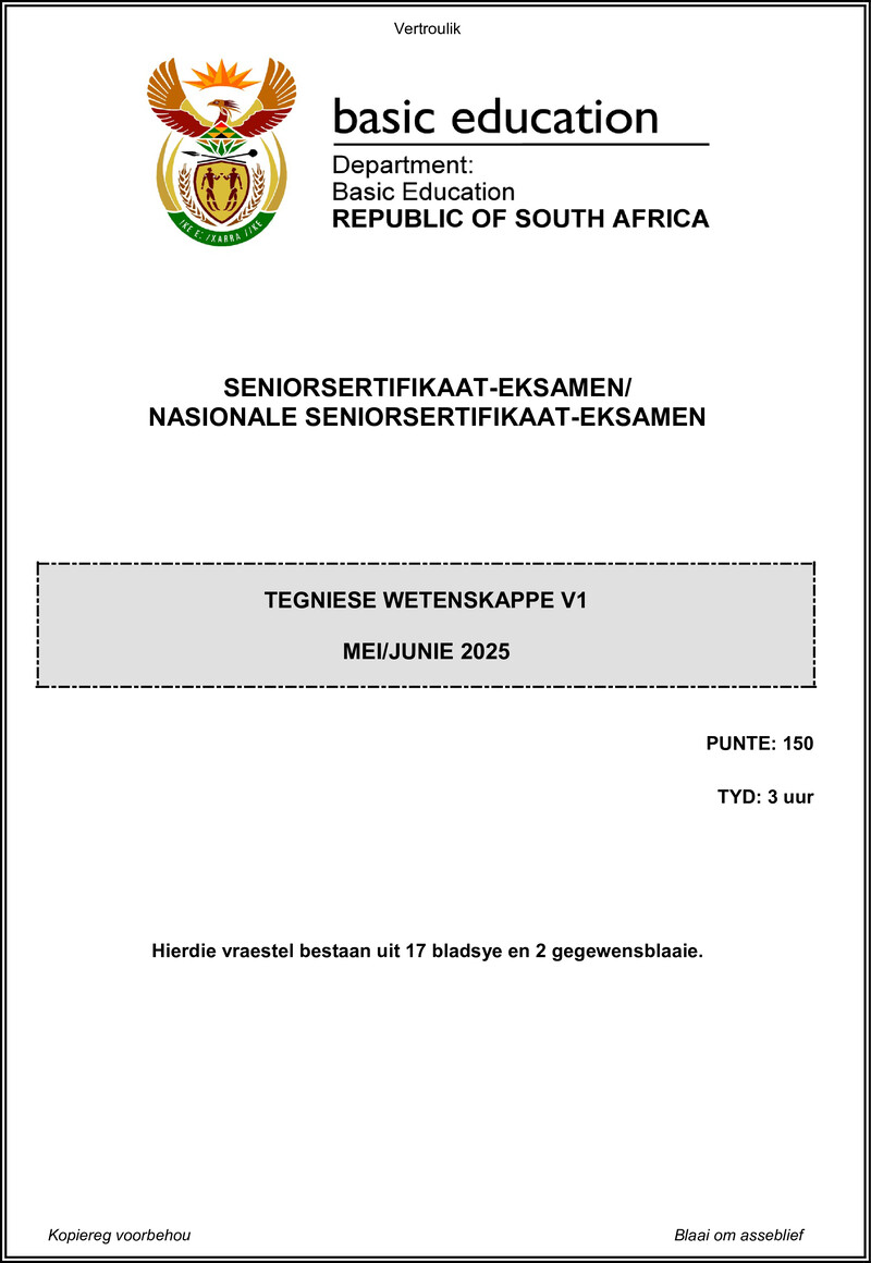 Technical Sciences P1 May June 2025 Afr Gr12