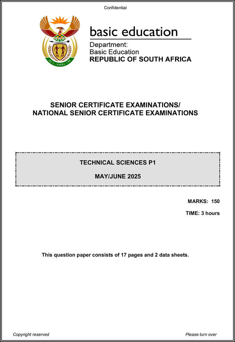 Technical Sciences P1 May June 2025 Eng Gr12