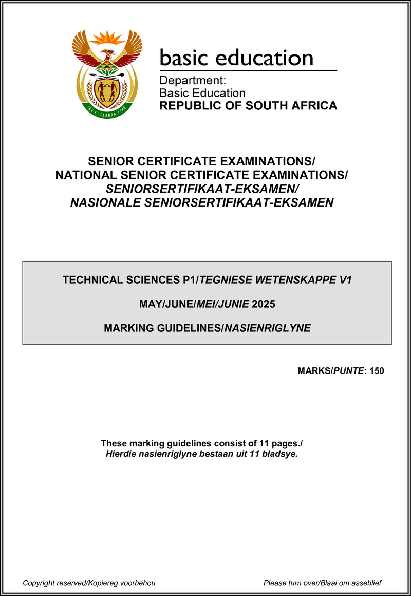 Technical Sciences P1 May June 2025 Mg Eng Afr Gr12